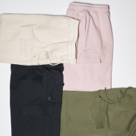 Жіночі спортивні штани UNIQLO у стилі карго. 1159807938 (Молочний, M)