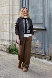 Широкие спортивные штаны DRY UNIQLO 1159829304 (Зеленый S)