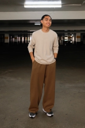 Широкие спортивные штаны DRY UNIQLO 1159829304 (Зеленый S)
