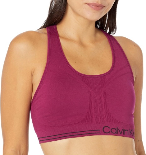 Спортивное бра Calvin Klein топ с логотипом 1159794641 (Розовый, XS)