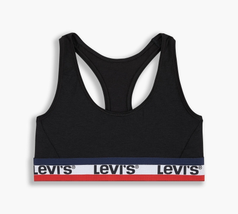 Бралет Levi's спортивний топ із логотипом 1159795090 (Чорний, XL) 1159795090 (Чорний, XL)