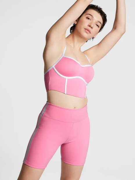 Спортивный бюстгальтер с корсетом Push-Up Victoria's Secret PINK 1159801252 (Розовый, L)