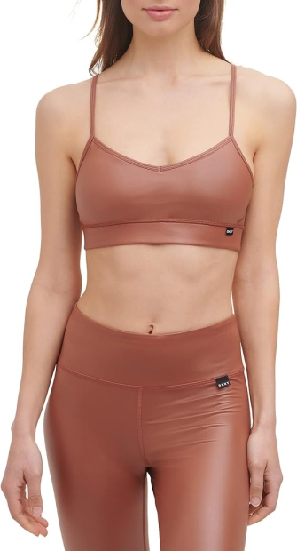 Спортивный топ DKNY Sport Faux Leather 1159825818 (Коричневый M)