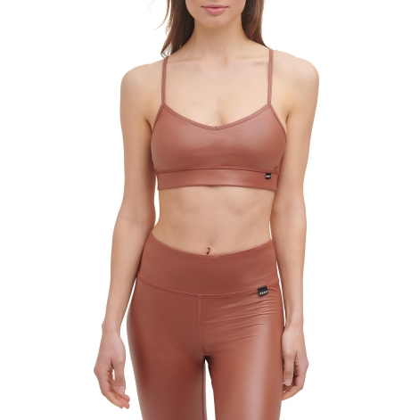 Спортивний топ DKNY Sport Faux Leather 1159820579 (Коричневий M)