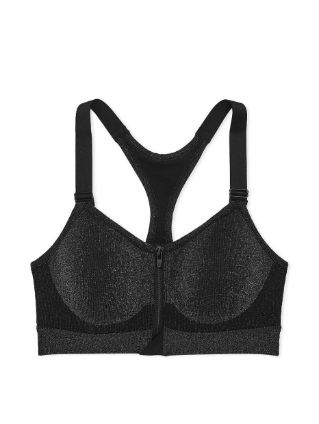 Спортивний топ Victoria's Secret Pink зі блискавкою 1159834438 (Чорний L)
