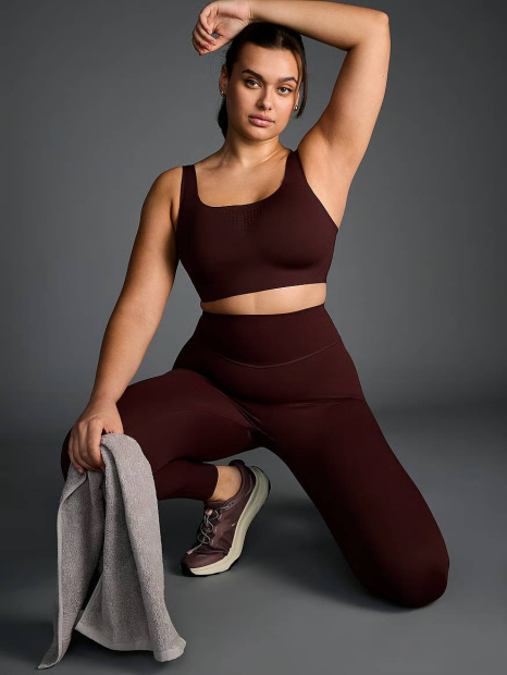 Спортивний топ Victoria's Secret з перфорацією 1159835282 (Бордовий 44D)