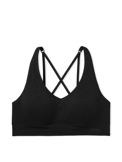Спортивный топ Victoria's Secret Pink 1159837980 (Черный M)