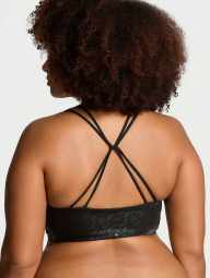 Спортивный бюстгальтер VSX Victoria's Secret из экокожи 1159836819 (Черный S)