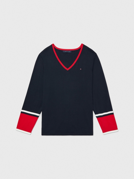 Женский свитер Tommy Hilfiger кофта 1159775998 (Синий, 2X)