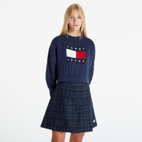 Женский вязаный свитер Tommy Hilfiger кофта 1159776873 (Синий, XL)