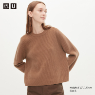 Женский свитер UNIQLO кофта 1159776735 (Коричневый, L)