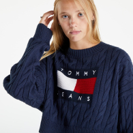 Женский вязаный свитер Tommy Hilfiger кофта 1159776873 (Синий, XL)