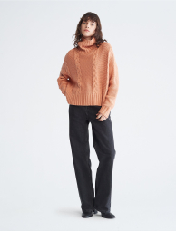 Вязаный женский свитер Calvin Klein 1159779722 (Оранжевый, XL)