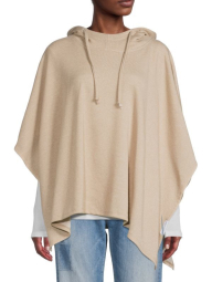 Женское пончо Calvin Klein с капюшоном 1159780383 (Бежевый, One size)