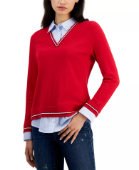 Жіночий светр-сорочка Tommy Hilfiger кофта