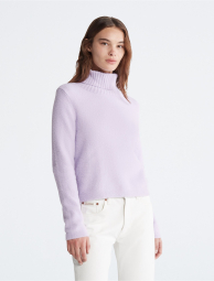Женский плюшевый свитер Calvin Klein с воротником 1159783888 (Сиреневый, XL)