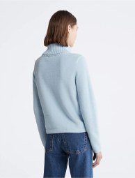 Женский плюшевый свитер Calvin Klein с воротником 1159791068 (Голубой, S)