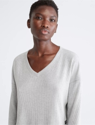 Женская кофта Calvin Klein в рубчик 1159793843 (Серый, L)