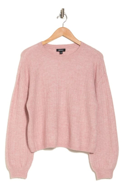 Женский вязаный свитер DKNY 1159804848 (Розовый, XL)