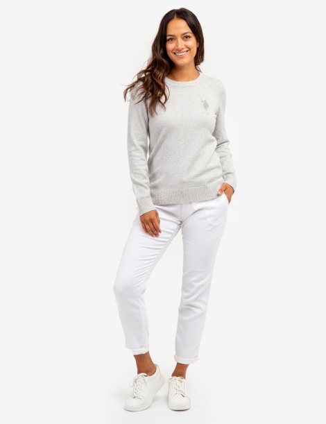 Женский мягкий свитер U.S. Polo Assn 1159805153 (Серый, XS)