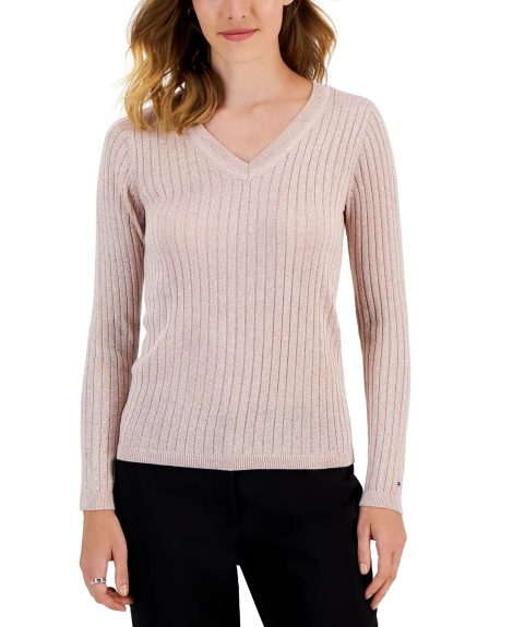 Женский вязаный свитер Tommy Hilfiger 1159809748 (Розовый, L)