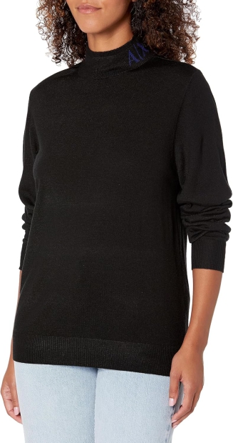 Жіночий напіввовняний светр Armani Exchange 1159809919 (Чорний, XS)