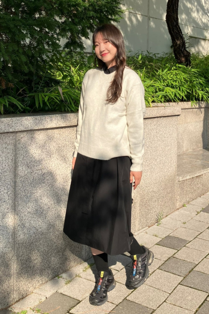 В'язаний светр Souffle Yarn UNIQLO 1159831950 (Молочний S)