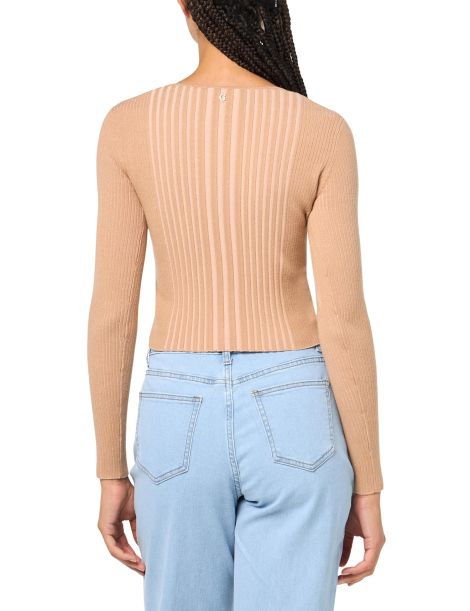 Женский укороченный свитер Guess 1159833624 (Коричневый M)