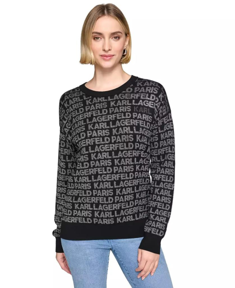 Жіночий светр Karl Lagerfeld з логотипом 1159834333 (Чорний S)