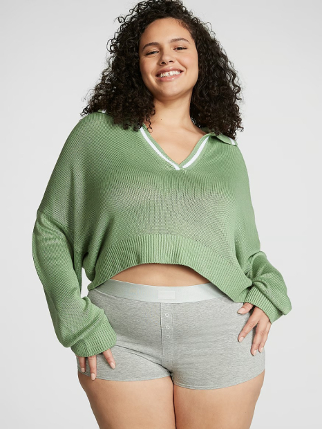 Жіночий трикотажний светр Victoria's Secret Pink 1159834342 (Зелений L)