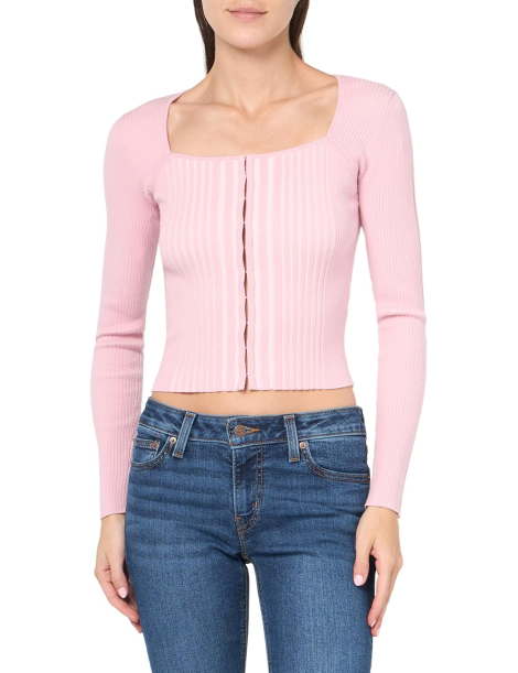Женский укороченный свитер Guess 1159834850 (Розовый L)