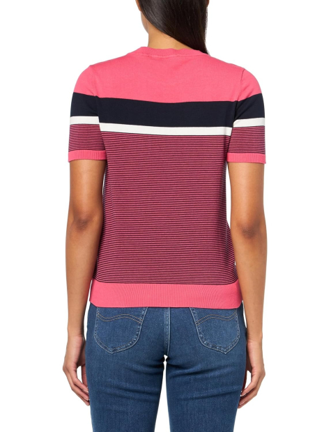 Женский свитер Tommy Hilfiger с коротким рукавом 1159836249 (Розовый M)