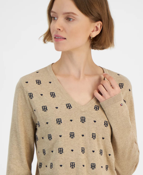 Женский свитер Tommy Hilfiger кофта 1159837556 (Коричневый XS)
