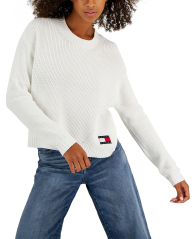 Жіночий в'язаний светр Tommy Hilfiger з логотипом оригінал