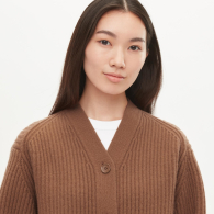 Женская кофта UNIQLO кардиган 1159775132 (Коричневый, M)