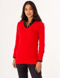 Женский мягкий свитер U.S. Polo Assn 1159795478 (Красный, XS)