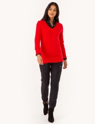 Женский мягкий свитер U.S. Polo Assn 1159794426 (Красный, S)