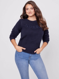 Жіночий светр Guess з логотипом 1159794685 (Білий/синій, S)