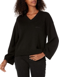 Женский вязаный свитер Armani Exchange 1159803528 (Черный, XL)