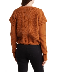 Женский вязаный свитер DKNY 1159804189 (Коричневый, L)