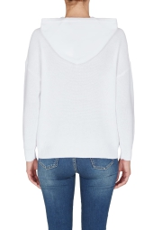 Женский тонкий свитер с капюшоном Armani Exchange 1159804077 (Белый, XS)