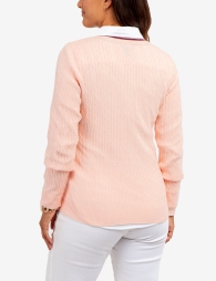 Женский мягкий свитер U.S. Polo Assn 1159804470 (Розовый, L)