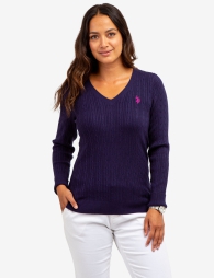 Женский мягкий свитер U.S. Polo Assn 1159807949 (Синий, XS)