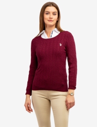 Женский мягкий свитер U.S. Polo Assn 1159804477 (Красный, S)