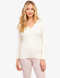Женский мягкий свитер U.S. Polo Assn 1159805166 (Молочный, XL)