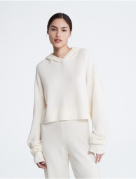 Женский свитер Calvin Klein с капюшоном 1159808360 (Молочный, L)