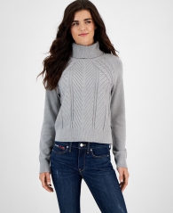Жіночий в'язаний светр Tommy Hilfiger 1159809768 (Сірий, M)