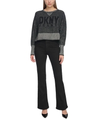 Женский вязаный свитер DKNY с логотипом 1159814385 (Серый, L)