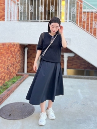 В'язаний светр сітчастий UNIQLO 1159820594 (Чорний XL)