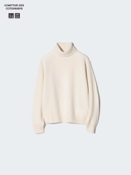 В'язаний светр UNIQLO із вовни 1159826891 (Молочний XXL)